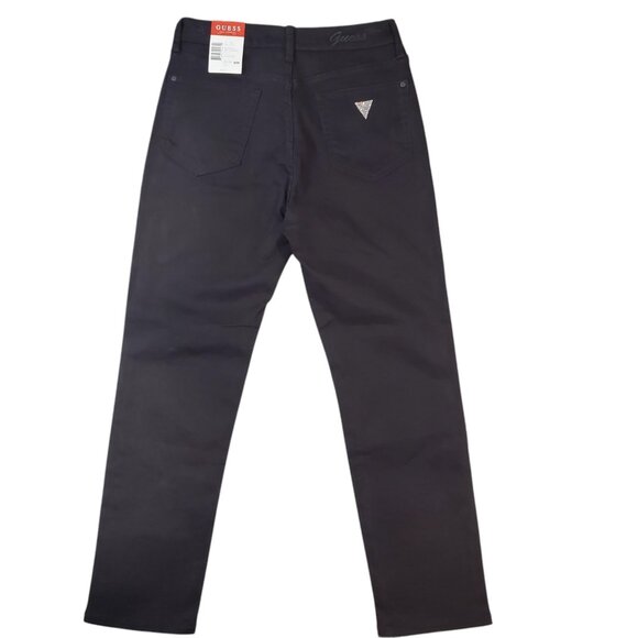Guess Girly G Stone Slim Fit High Rise Straight Black Jeans Size 6/28 NWT - Picture 7 of 16